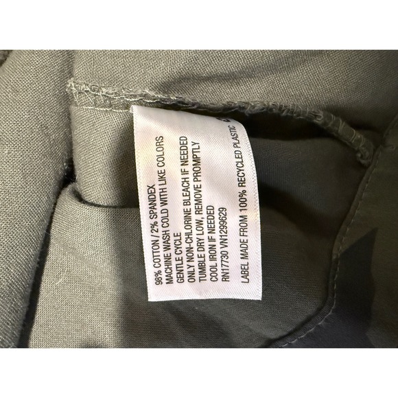 KNOX ROSE Olive Green Star Print Utility Jacket Women's Size S - Picture 6 of 7